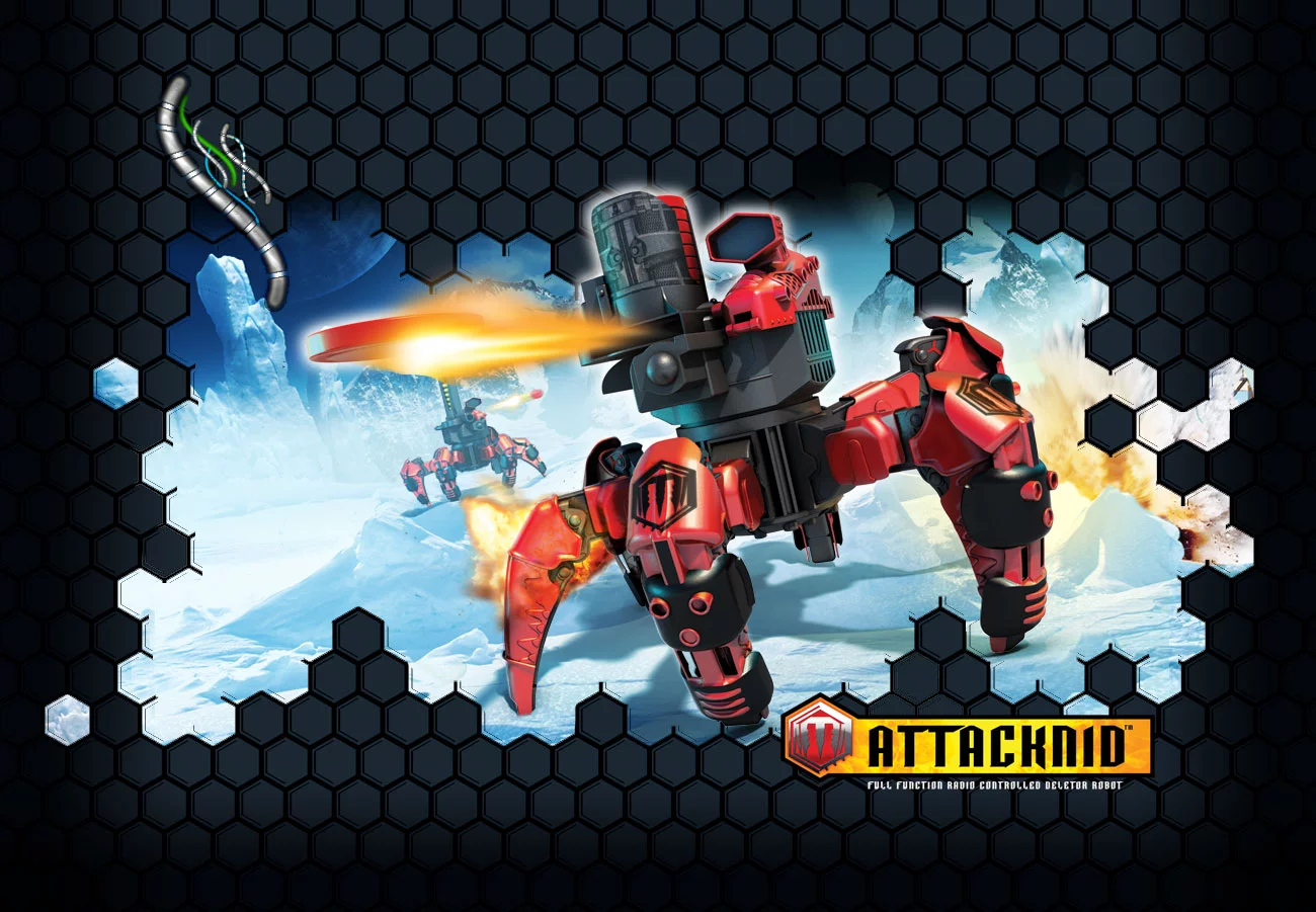 Wow! Stuff has launched it's Combat Creatures robot toy line just in time for the holidays, starting with the Attacknid