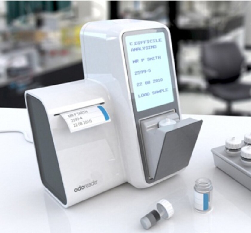 An envisioned commercial version of the Odoreader