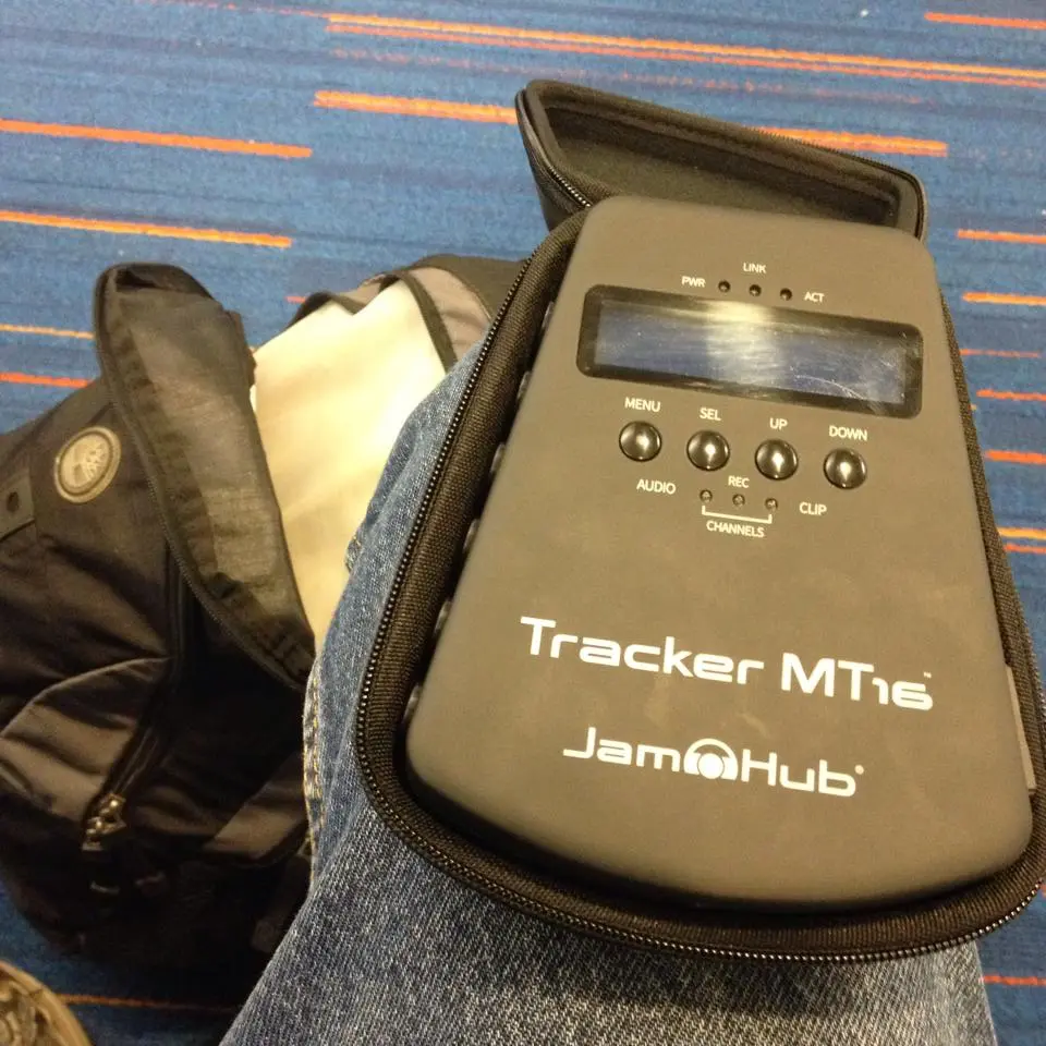 The Tracker MT16 is small enough to carry in a gig bag or be held in the palm of a hand