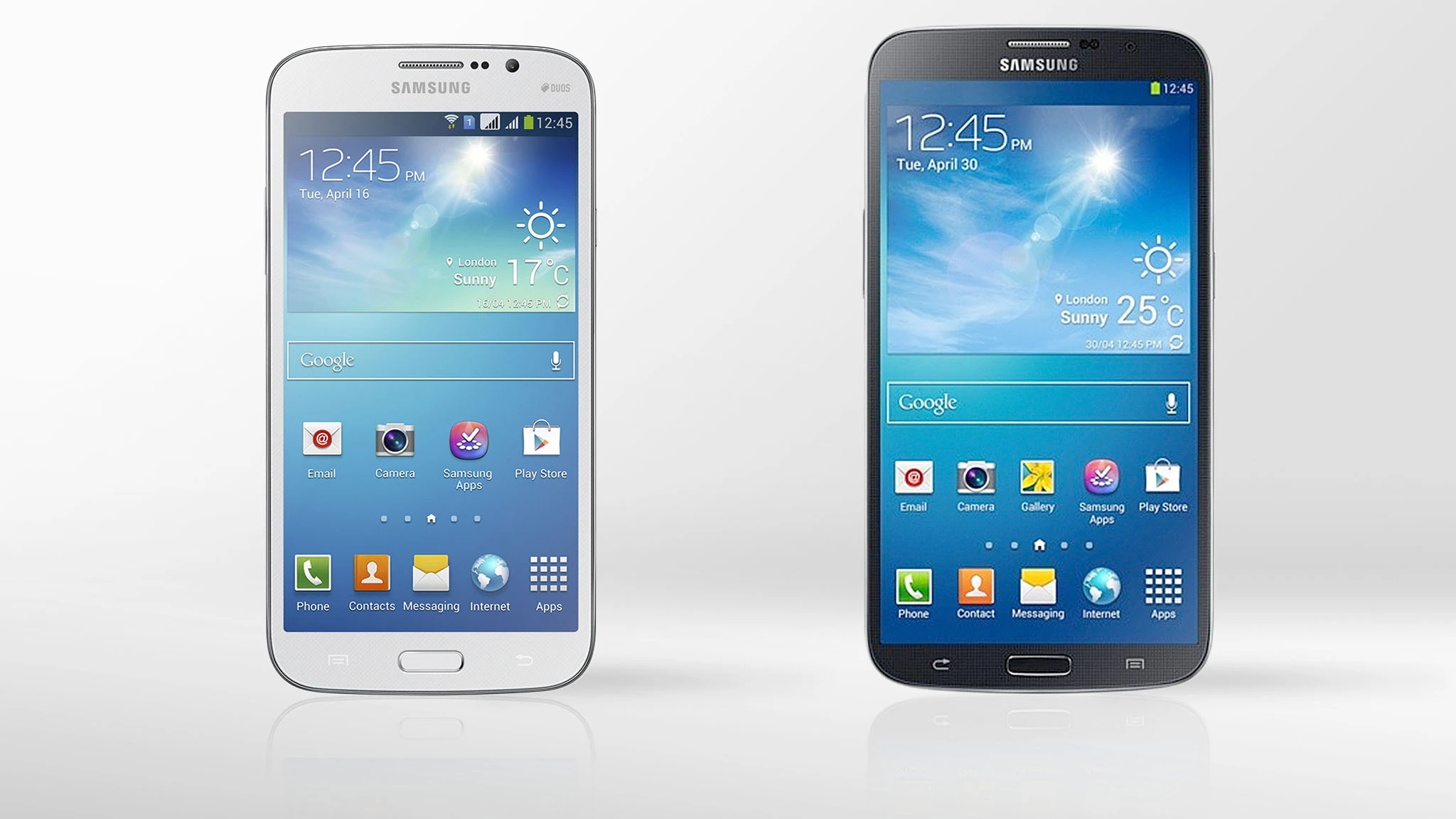 Gizmag compares the specs (and other features) of the Samsung Galaxy Mega 5.8 and 6.3