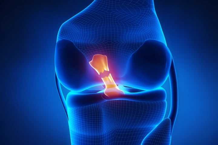 An illustration depicting a ruptured ACL (Image: Shutterstock)