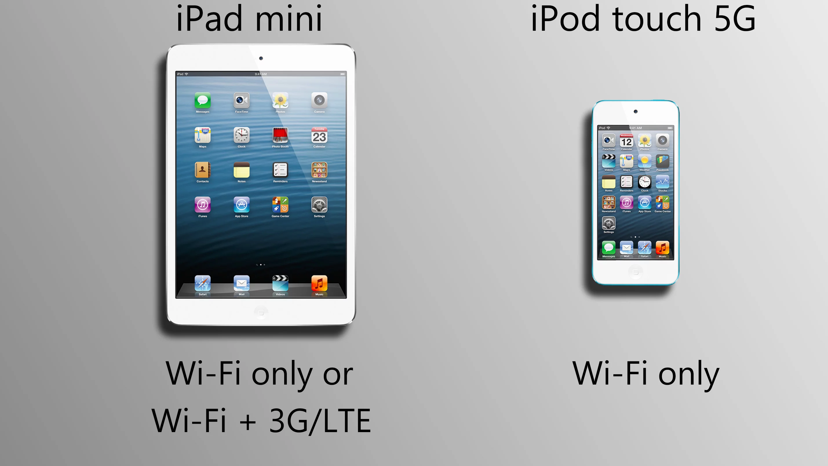 If you want cellular data, the iPad mini is your only option