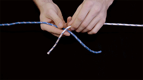 An example of a reef knot