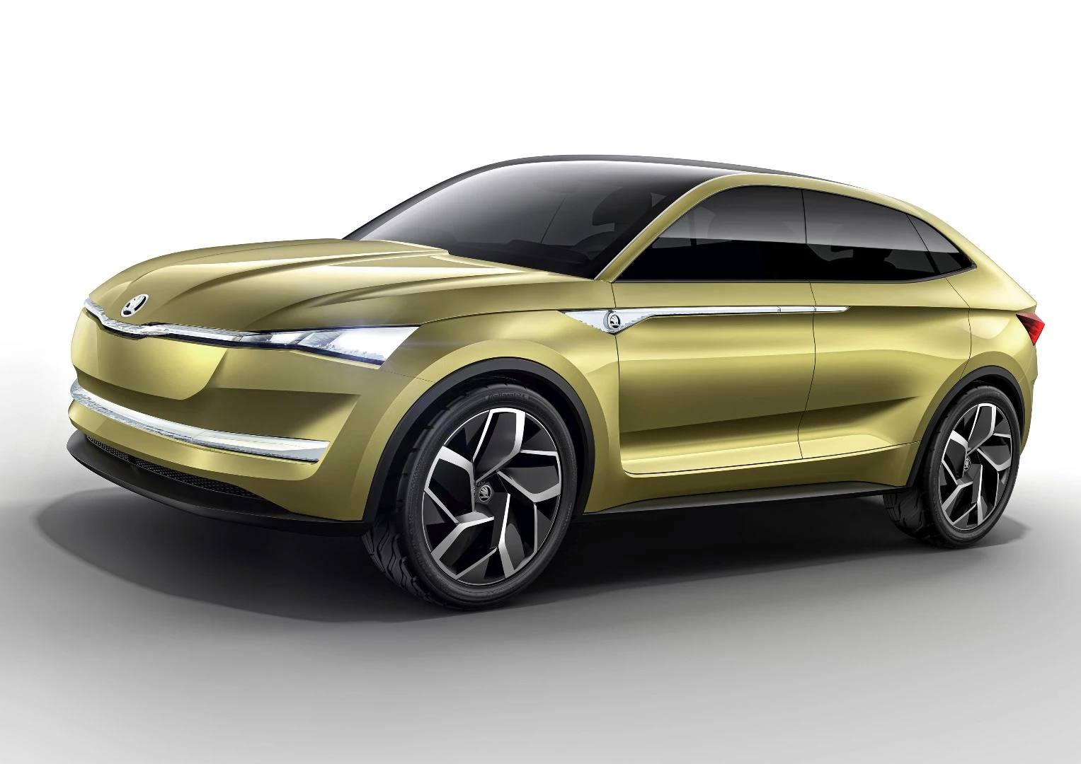 Skoda classifies the Vision E as a five-door SUV coupe