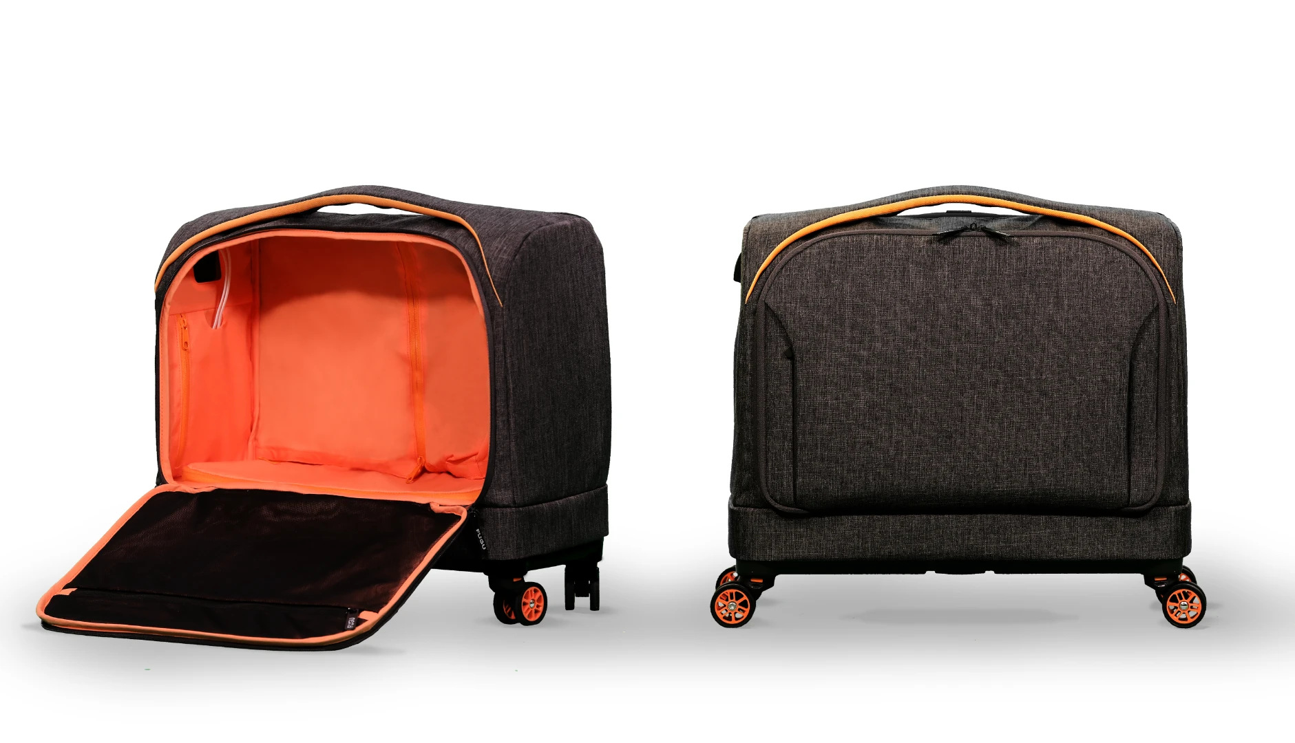 The Rollux features four detachable spinner wheels