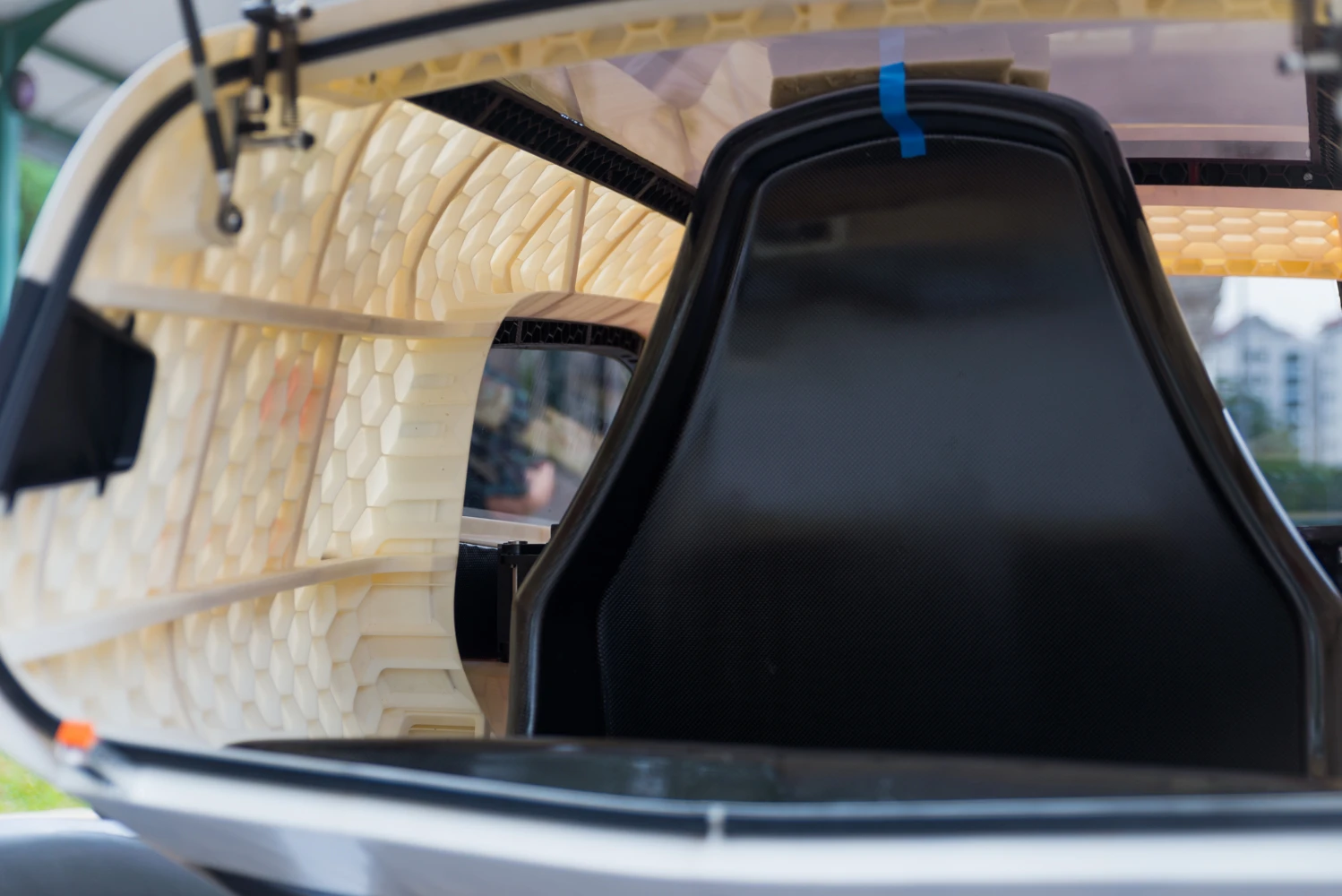 The NV8 has a unique honeycomb structure and a unique joint design to hold the parts together (Photo: NTU)