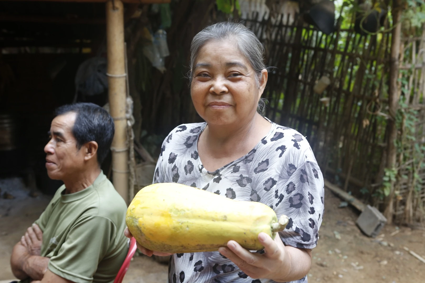 One evening our home stays happened to be exactly where the food was prepared and we watched as our evening meal was assembled from produce grown in or nearby the village. We were the guests of the village and everyone in the village contributed.