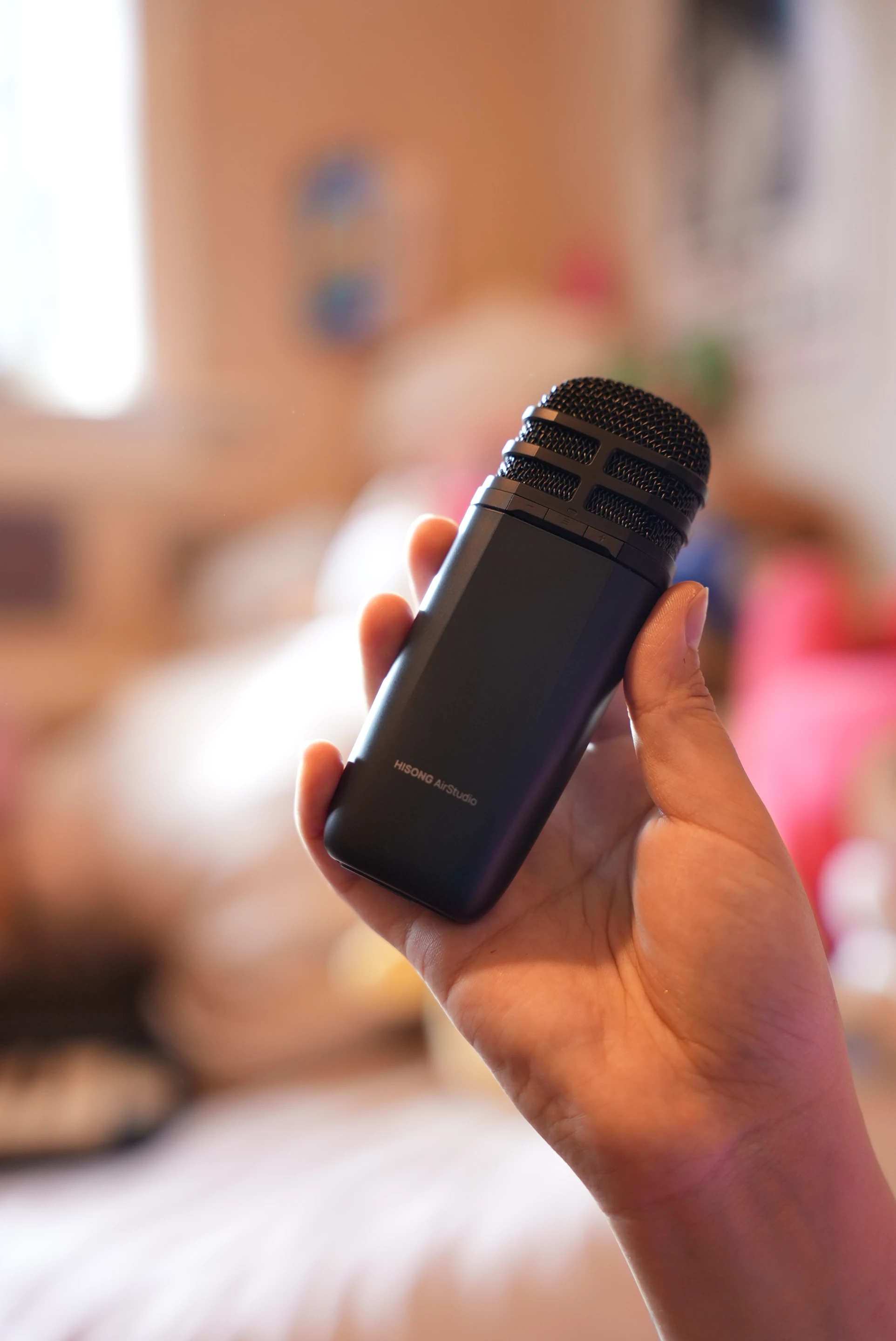 There are on-device controls for tweaking the sound and effects