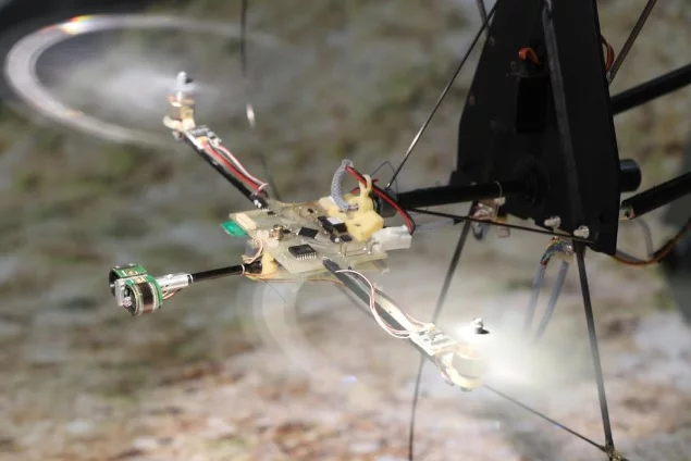 A newly-created compound eye-inspired system may complement existing accelerometer navigation in drones to help improve their autonomous capabilities (Photo: Expert & Ruffier/ISM/CNRS/AMU)