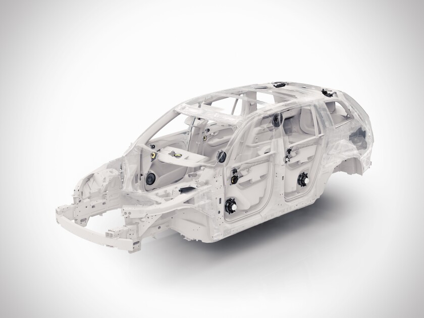 The XC90's body structure