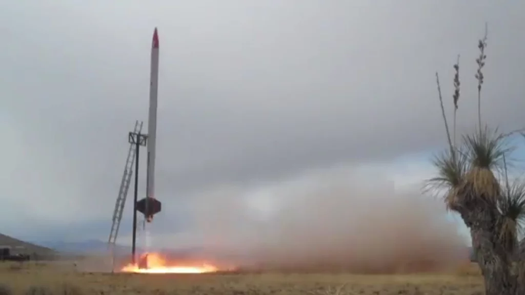 A launch of STIG-A, STIG-B's predecessor (Photo: Armadillo Aerospace)