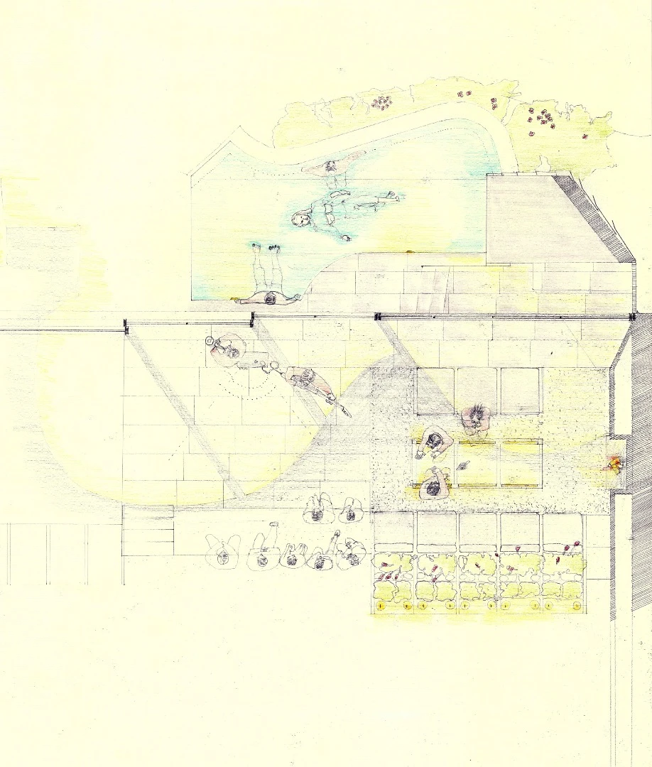 Architectural plan of House on the Cliff