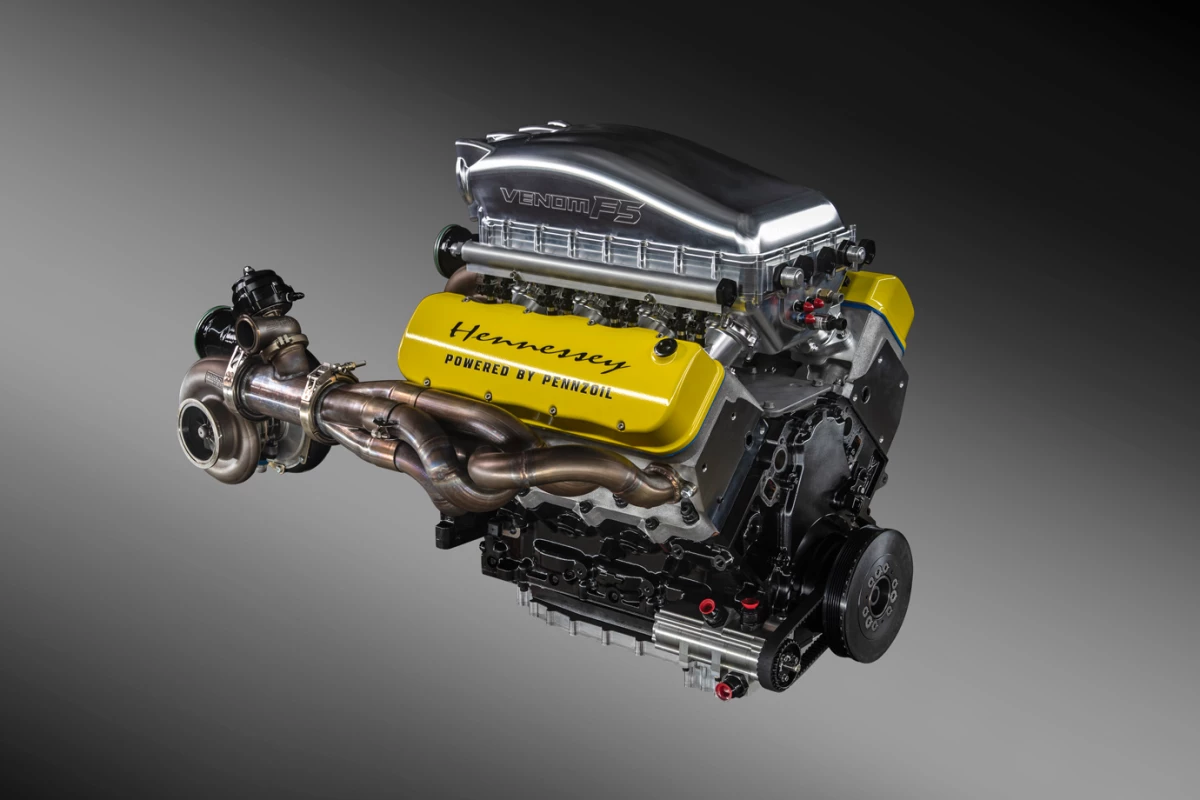 Hennessey calls this engine the "Fury," and has dyno tested it at more than 1,800 horsepower