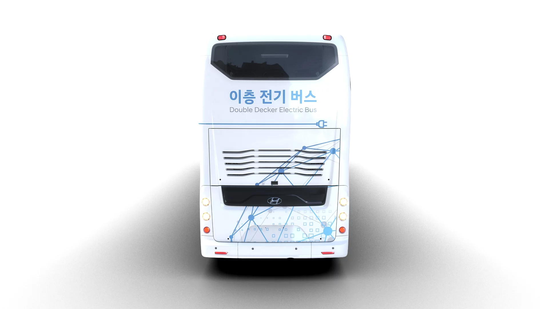 The Hyundai Motor electric double decker's batteries can be fully recharged in just 72 minutes