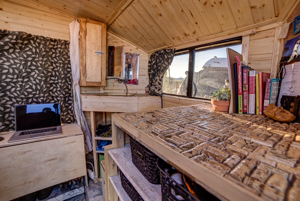 The Terraform Three's desk area