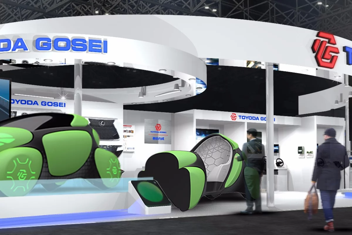 Toyoda Gosei renders its Tokyo booth