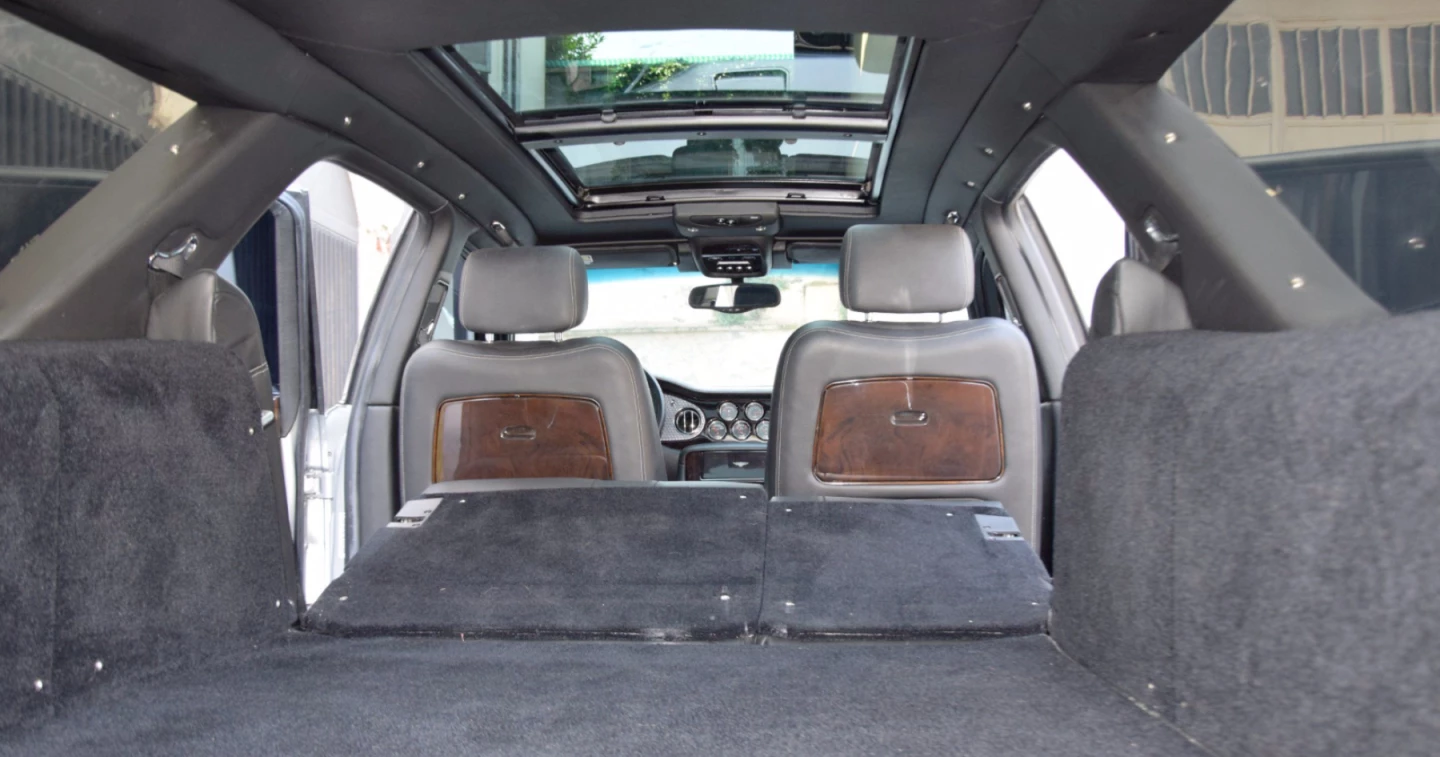 Cargo space of the modified Bentley Arnage