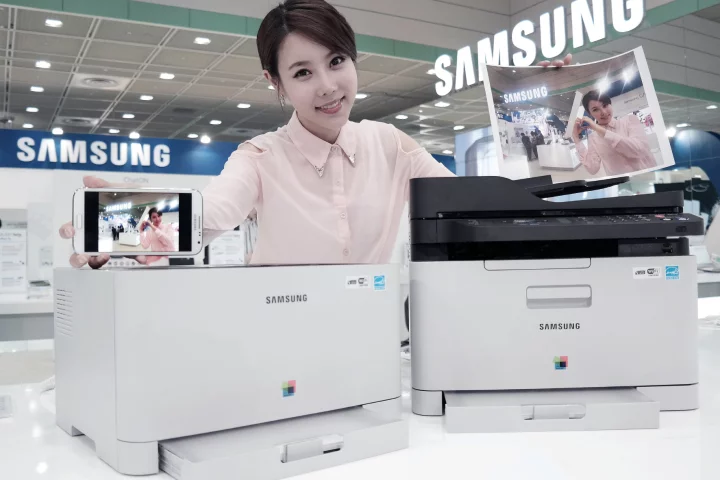 If you're phone isn't NFC-enabled or doesn't run the app, the Xpress series printers all support Google Cloud Print for printing over the web