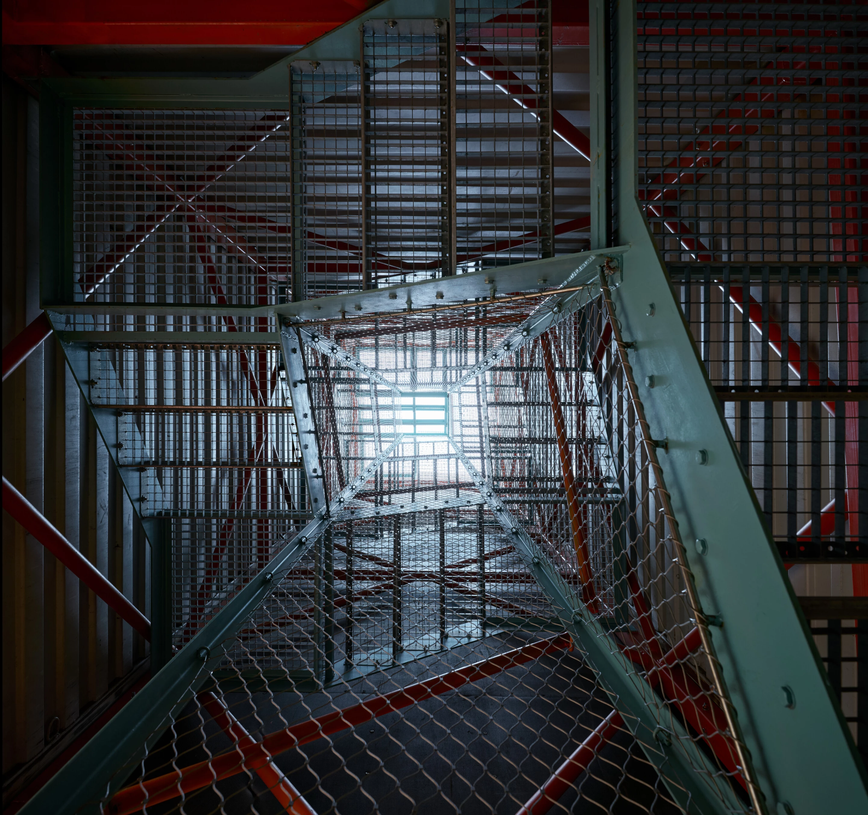 Lookout Above Litomyšl includes a steel staircase inside