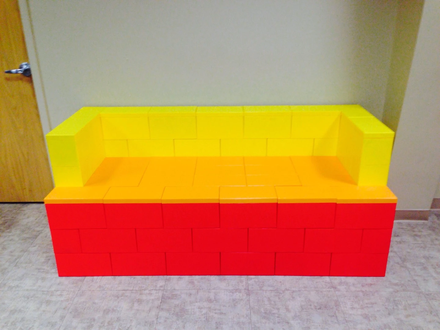 A sofa made using EverBlock