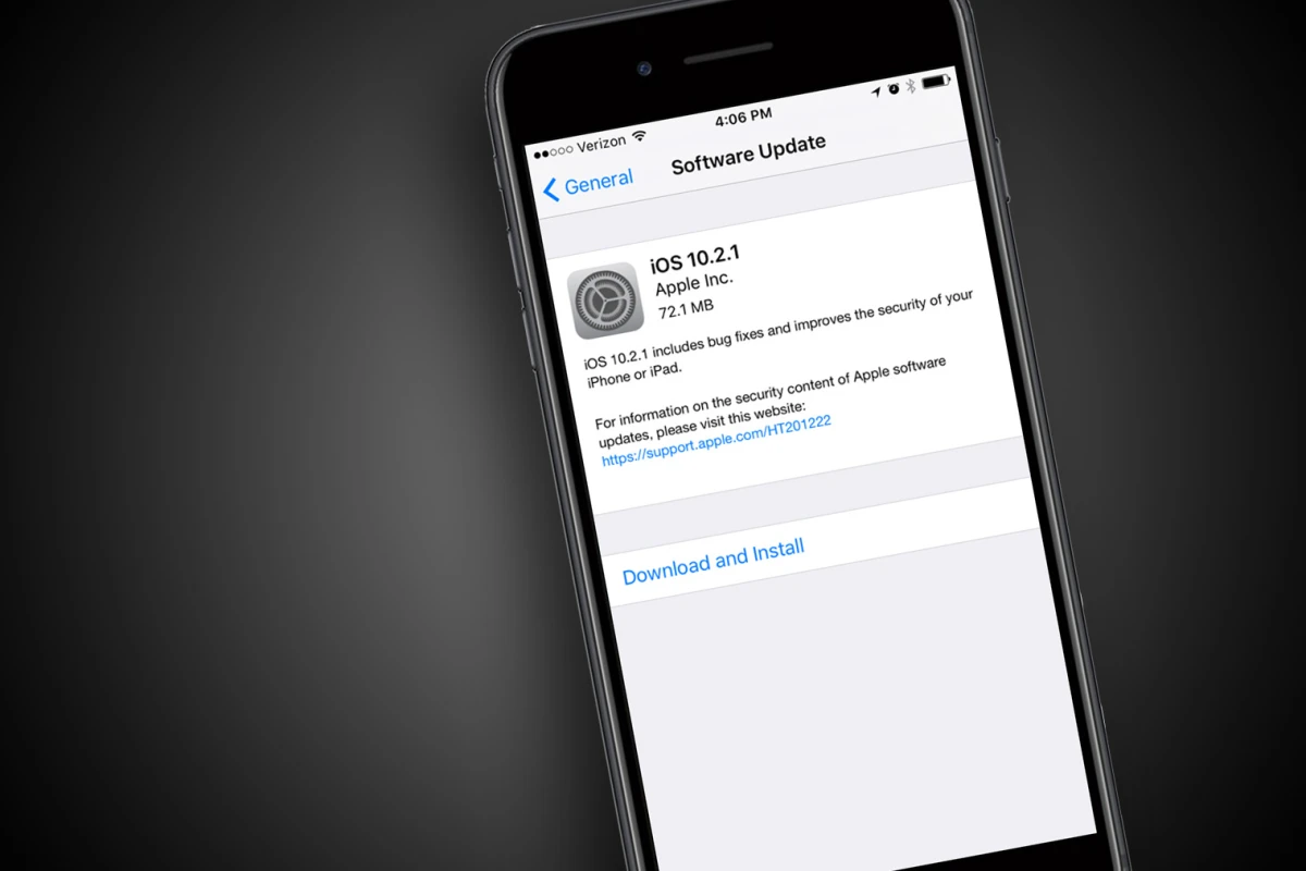 Today's iOS 10.2.1 update isn't one to delay downloading