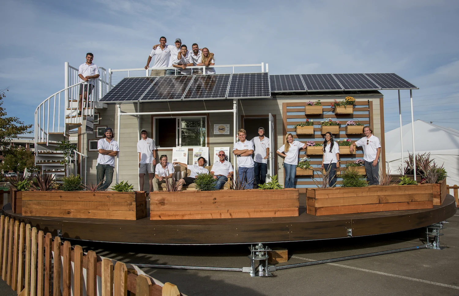 The Revolve House gets all its power from a roof-based solar panel array