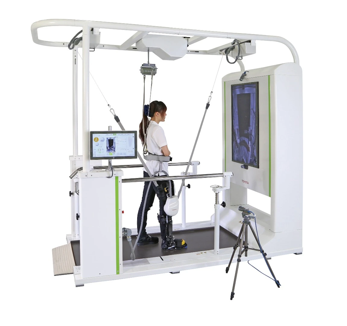 With the Welwalk system, patients with mobility issues learn how to walk again with the help of a smart robotic brace that is able to fine tune the level of support provided