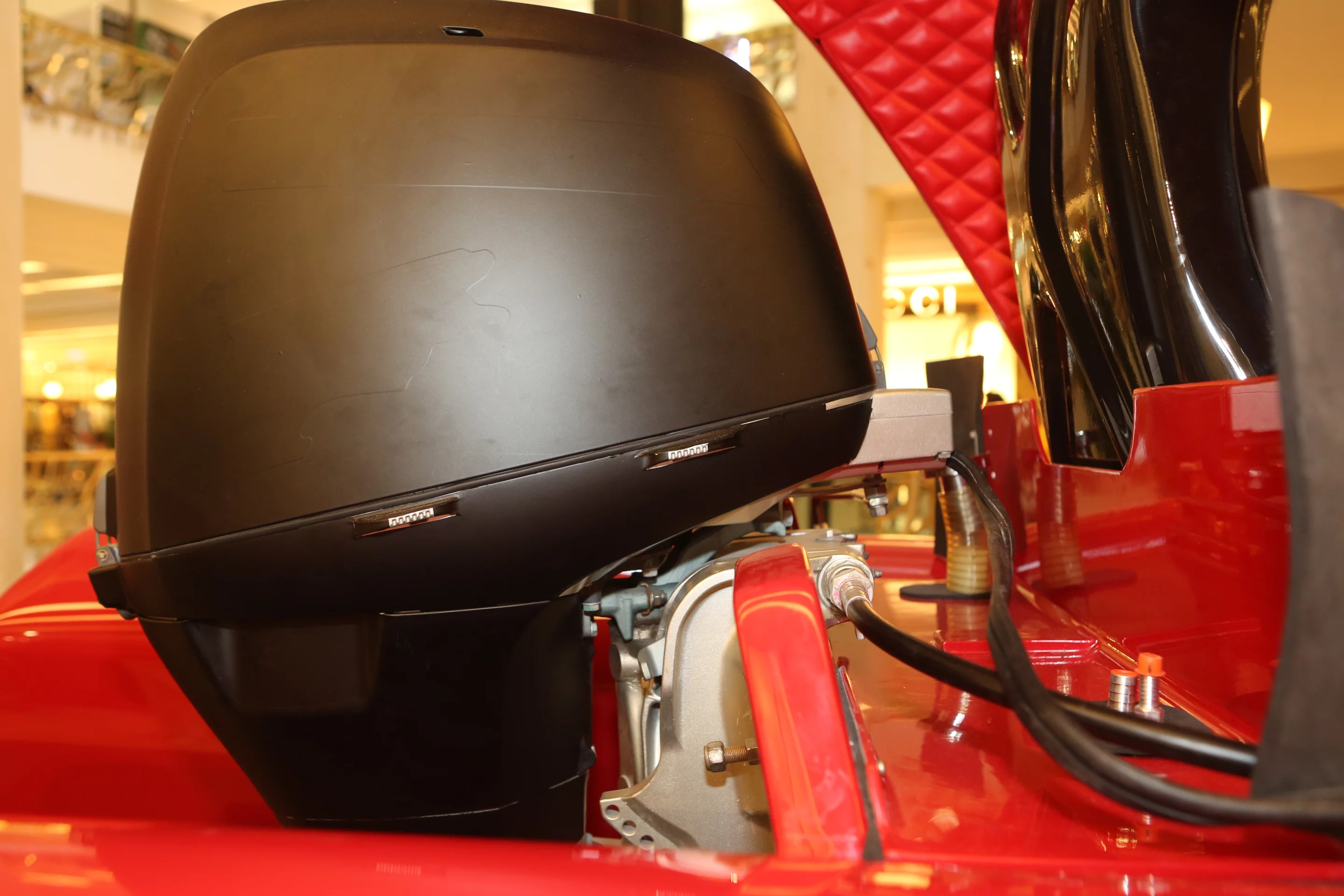 The Wokart uses any outboard motor up to 75 hp (Photo: Husna Namirembe / Gizmag.com)