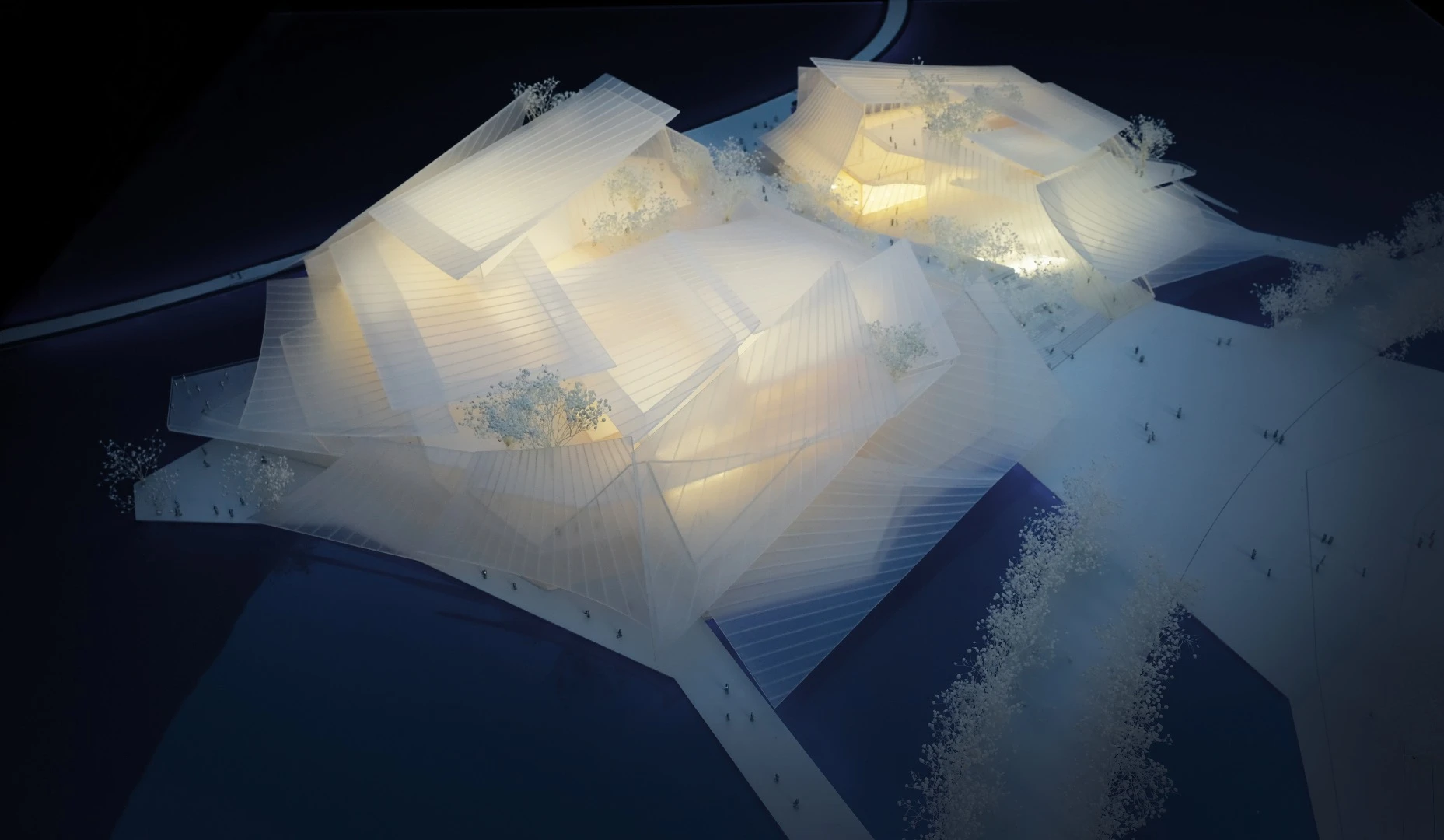 Architectural model of the Yiwu Grand Theater