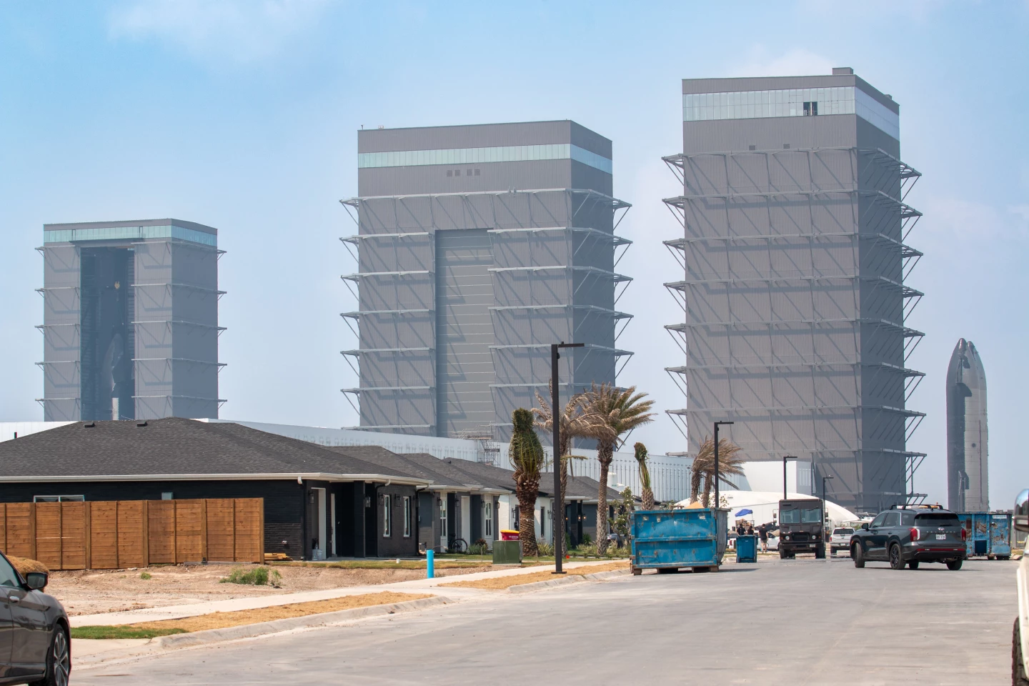 SpaceX Starbase, where various portions of the Starship are assembled