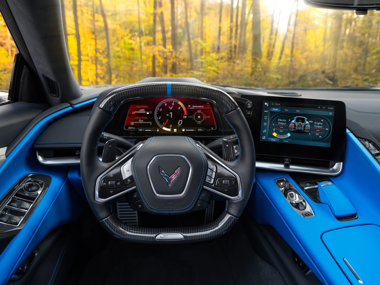 A very driver-centric cockpit