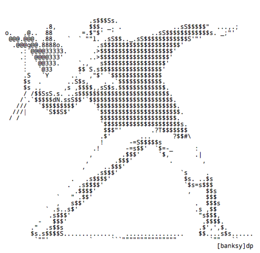 Art in the age of ones and zeros ASCII art