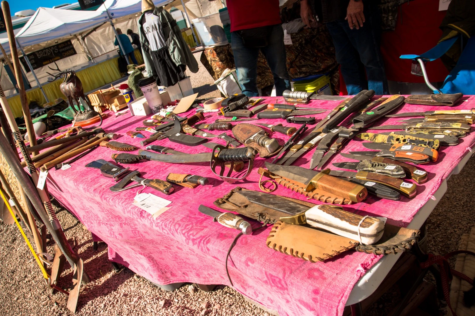 Just about anything you can think of is for sale in the flea markets
