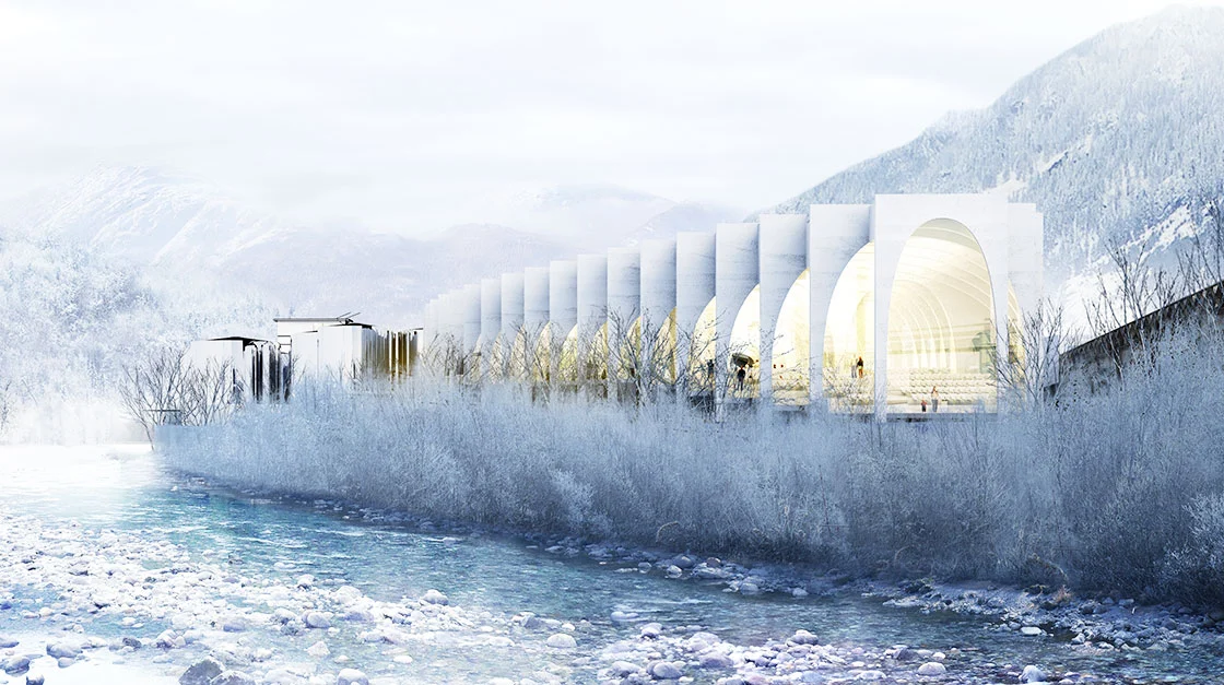 The local scenery, including surrounding mountains and a river, will be revealed at certain points