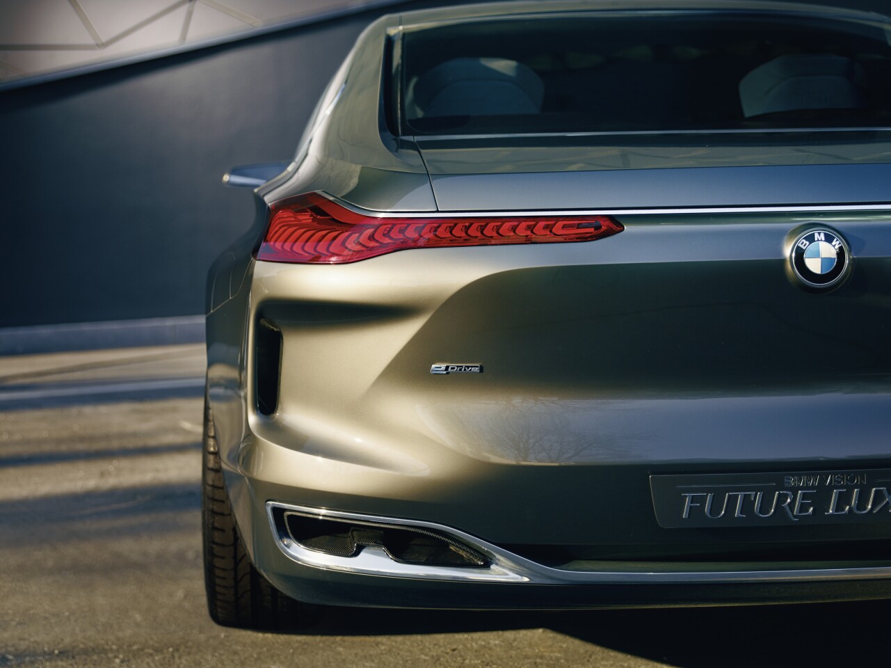 An eDrive badge gives a strong hint at a hybrid powertrain