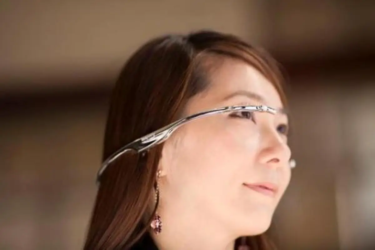 Takahito Iguchi's Telepathy One is a wearable computer headset that will compete with Google Glass