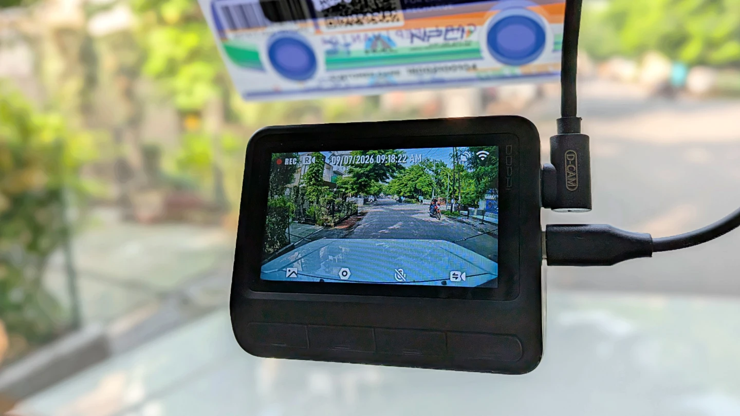 The front camera records up to native 4K, or 3K at a smoother 60 frames per second