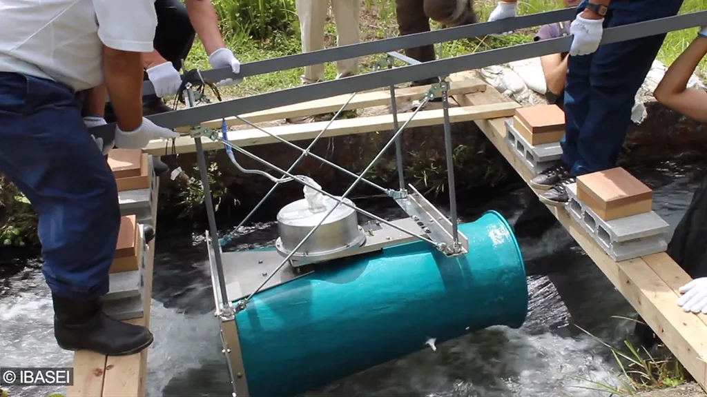 The Cappa compact hydropower generator being tested