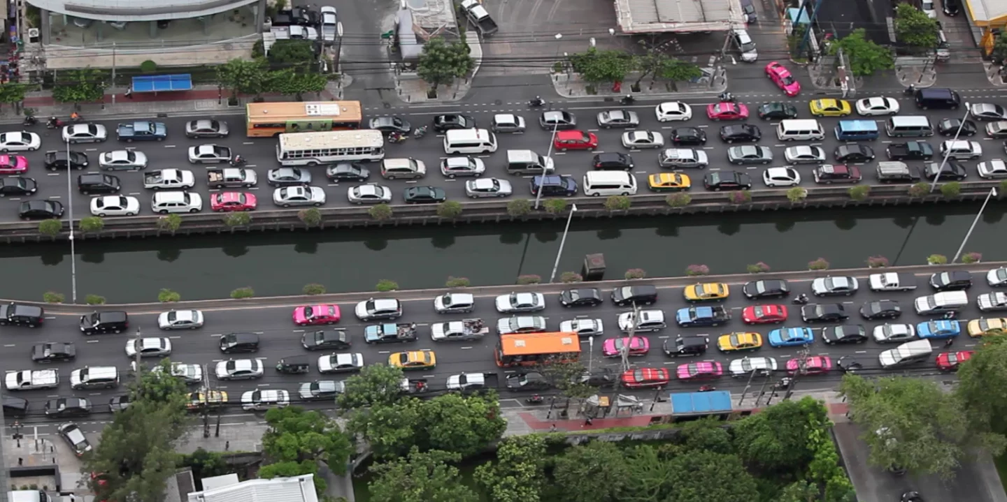 Congested urban traffic