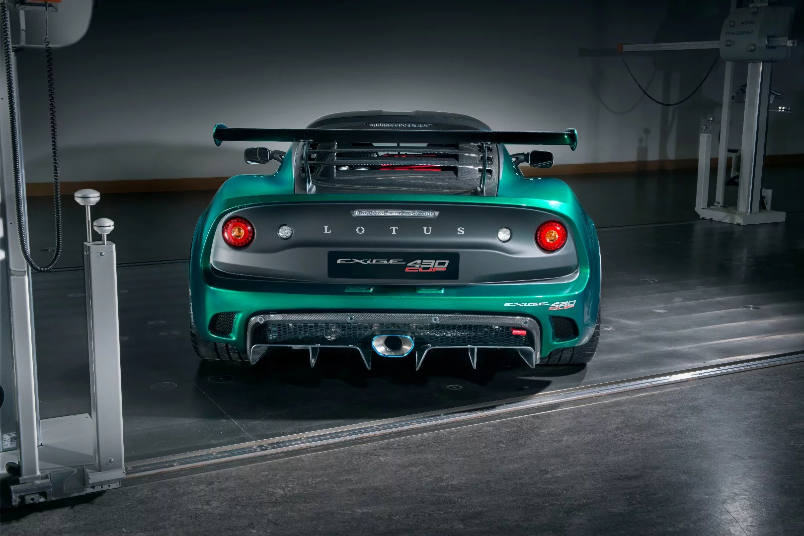 The Exige Cup's cornering capabilities, which are enhanced by careful management of airflow over and under the car