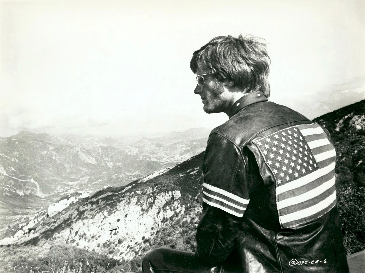 Peter Fonda as Wyatt from the movie Easy Rider. The cred this movie has at auction is astonishing - in 2007, the American flag patch from the back of Fonda's movie-worn jacket sold at Heritage Auctions for $89,625.