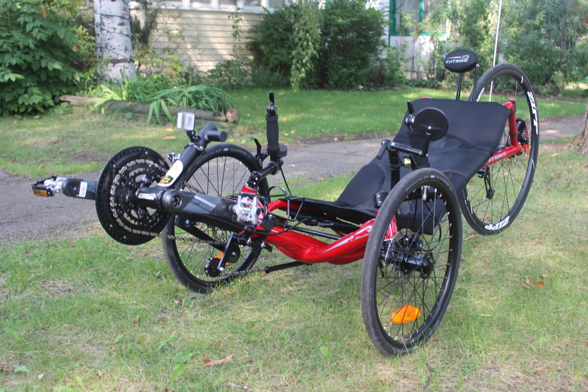 The Catrike 700's total height is 26.75 inches (679 mm)