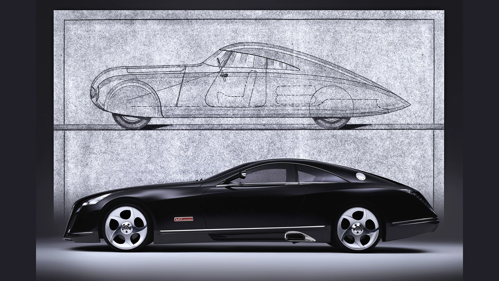 The Exelero was a modern interpretation of a famous Maybach streamliner which disappeared during WWII