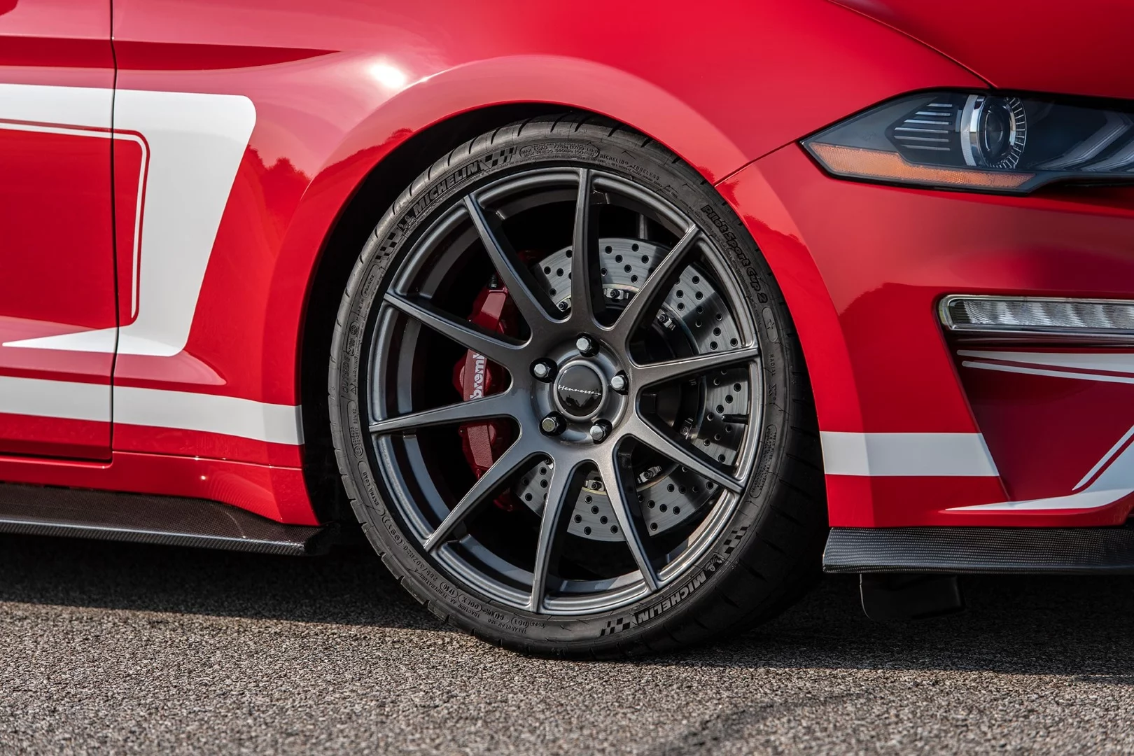 Hennessey Heritage Edition Mustang: those wheels are still 20-inch and alloy