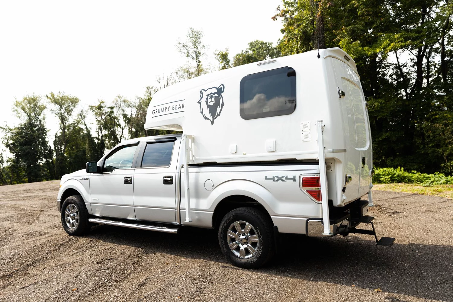 Grumpy Bear starts with a proven commercial platform in the Spacecap Diablo, transforming it into a functional pickup camper