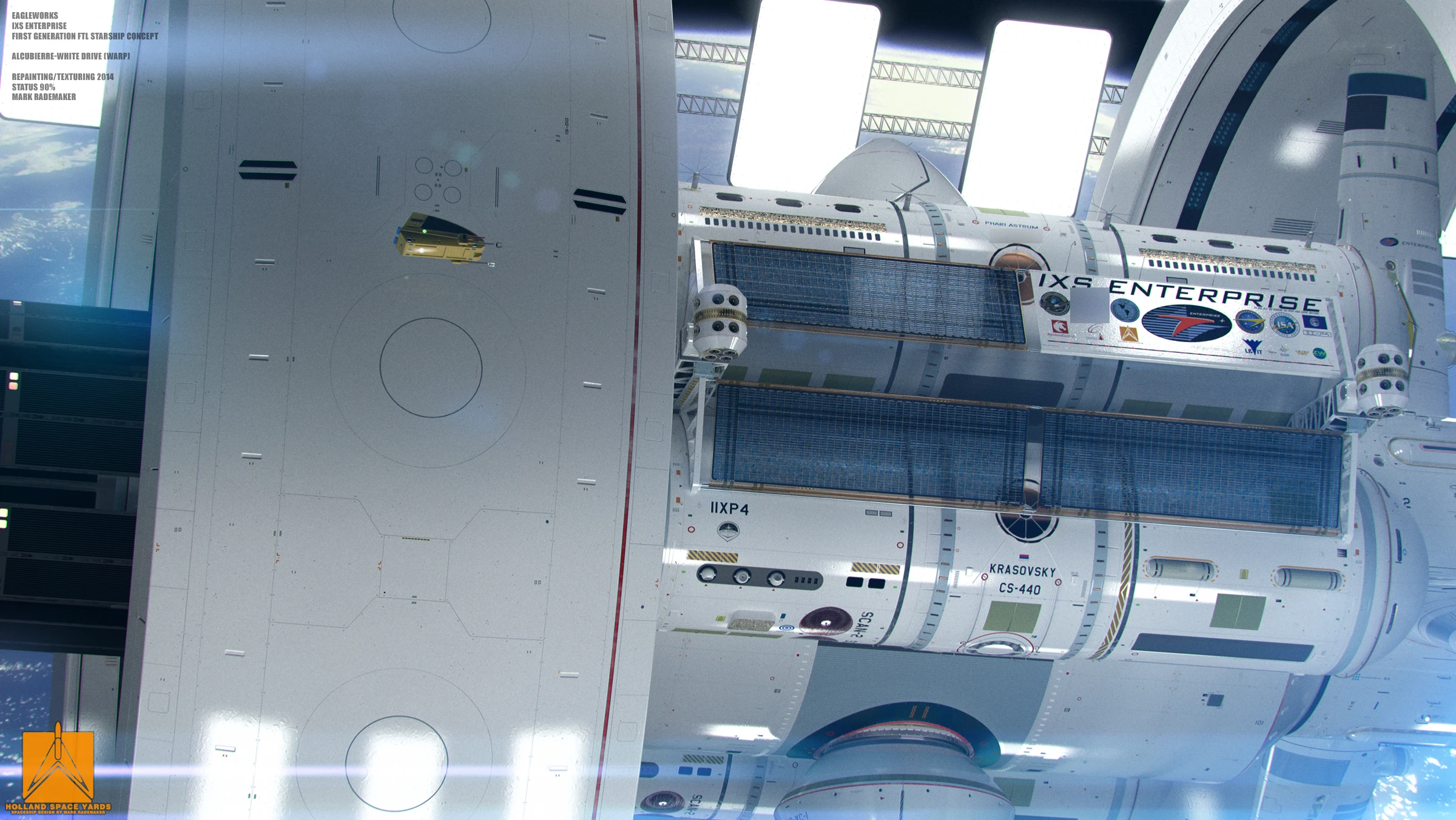 The thickness of the toruses allow the spacecraft to be smaller (Image: Courtesy of Mark Rademaker)