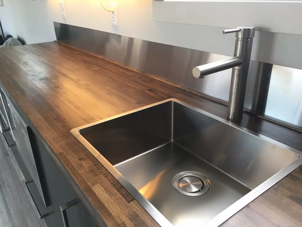 The Intellectual Tiny Home's kitchen sink