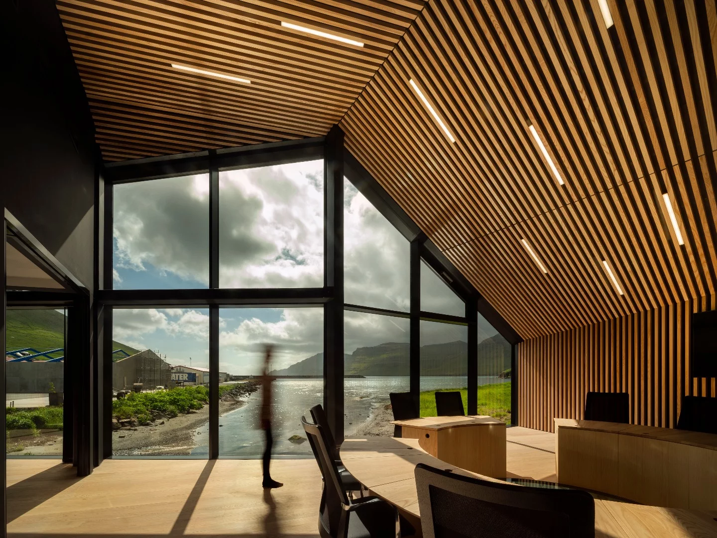 Interior of the Eysturkommuna Town Hall