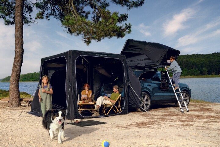The new Porsche Pavilion adds a sunroom to your SUV ... but packs a lot of premium to pay for a Porsche logo or two