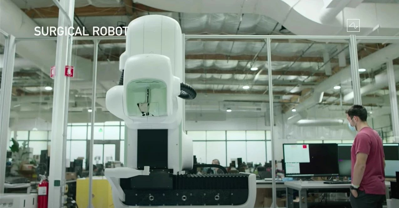 The surgical robot being developed t